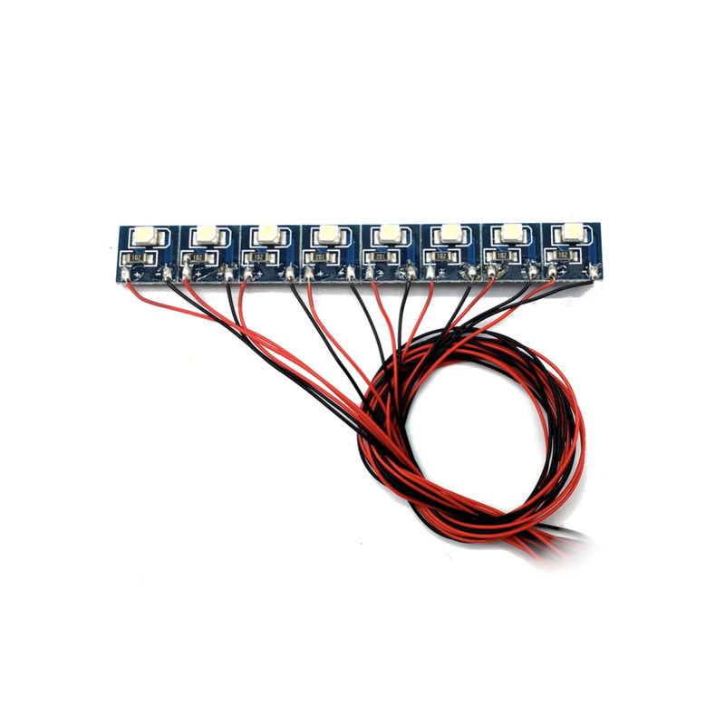 LaisDCC 860041 8 x Pre Wired Bright White LEDs