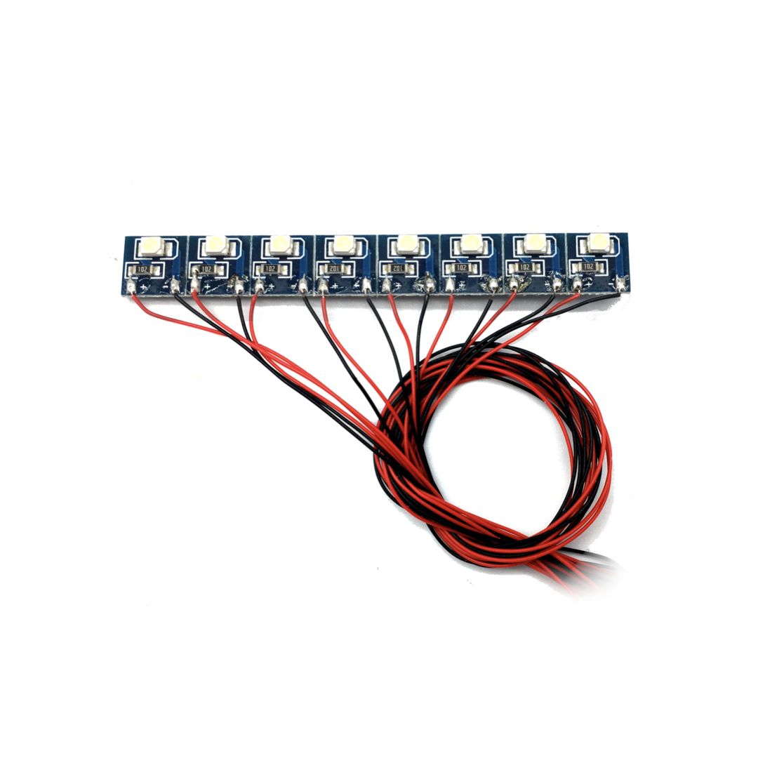 LaisDCC 860025 8 x Pre Wired Warm White LEDs