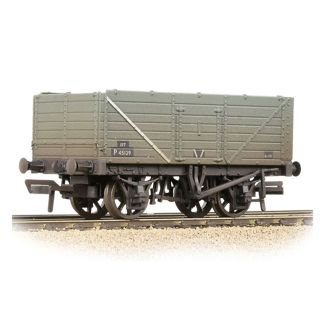 377-078C N Gauge 7 Plank Wagon End Door BR Grey Early Weathered