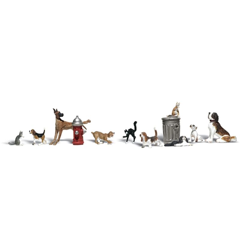 A1841 Dogs and Cats HO Scale