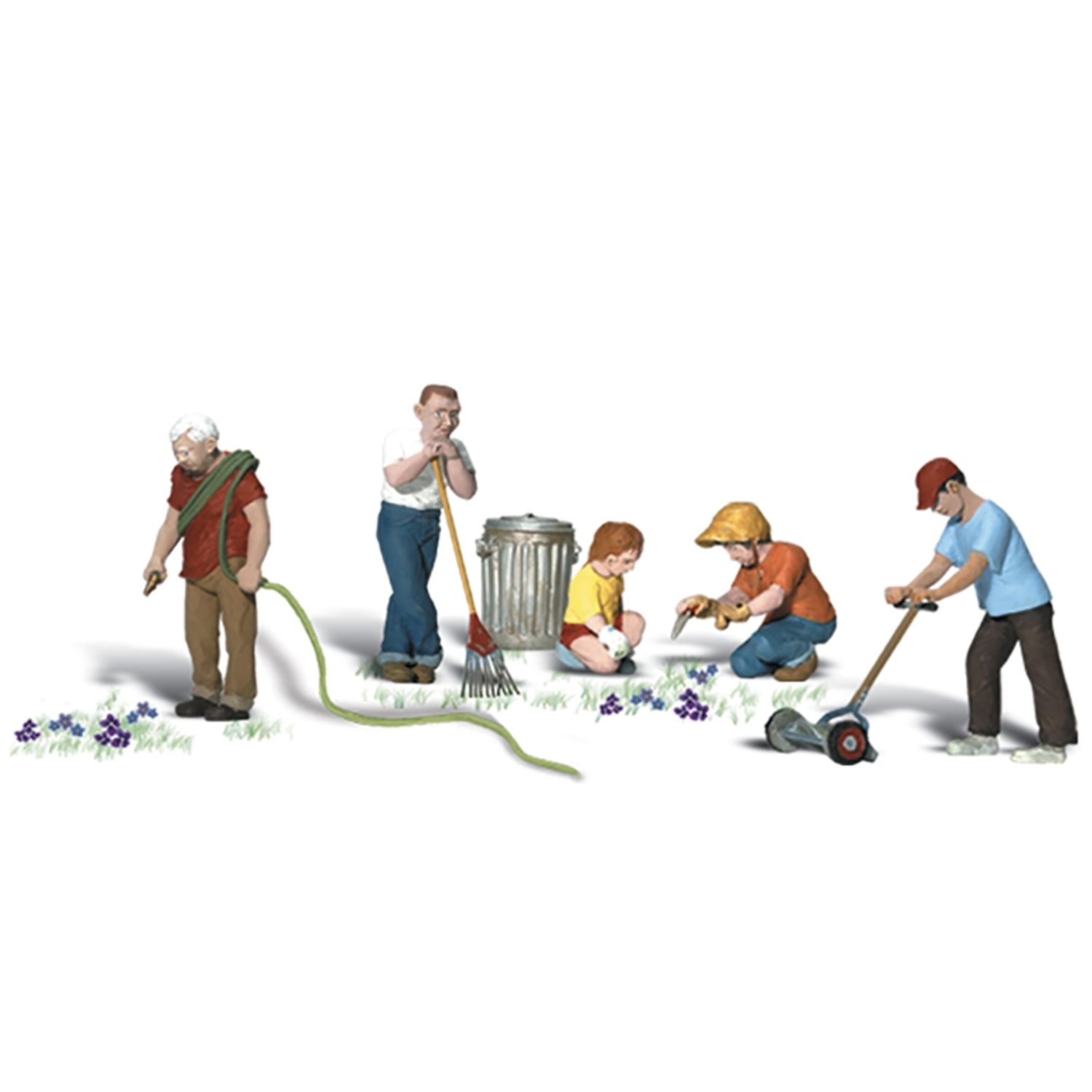 A1915 Lawn Workers HO Scale