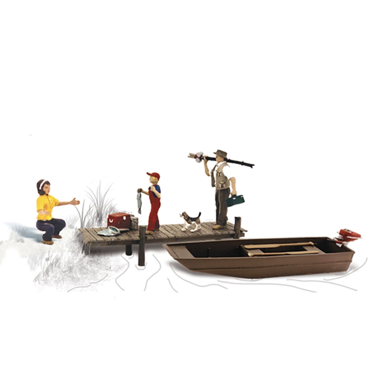 A1923 Fishing Trip HO Scale