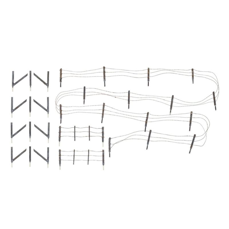 A3000 O Gauge Barbed Wire Fence