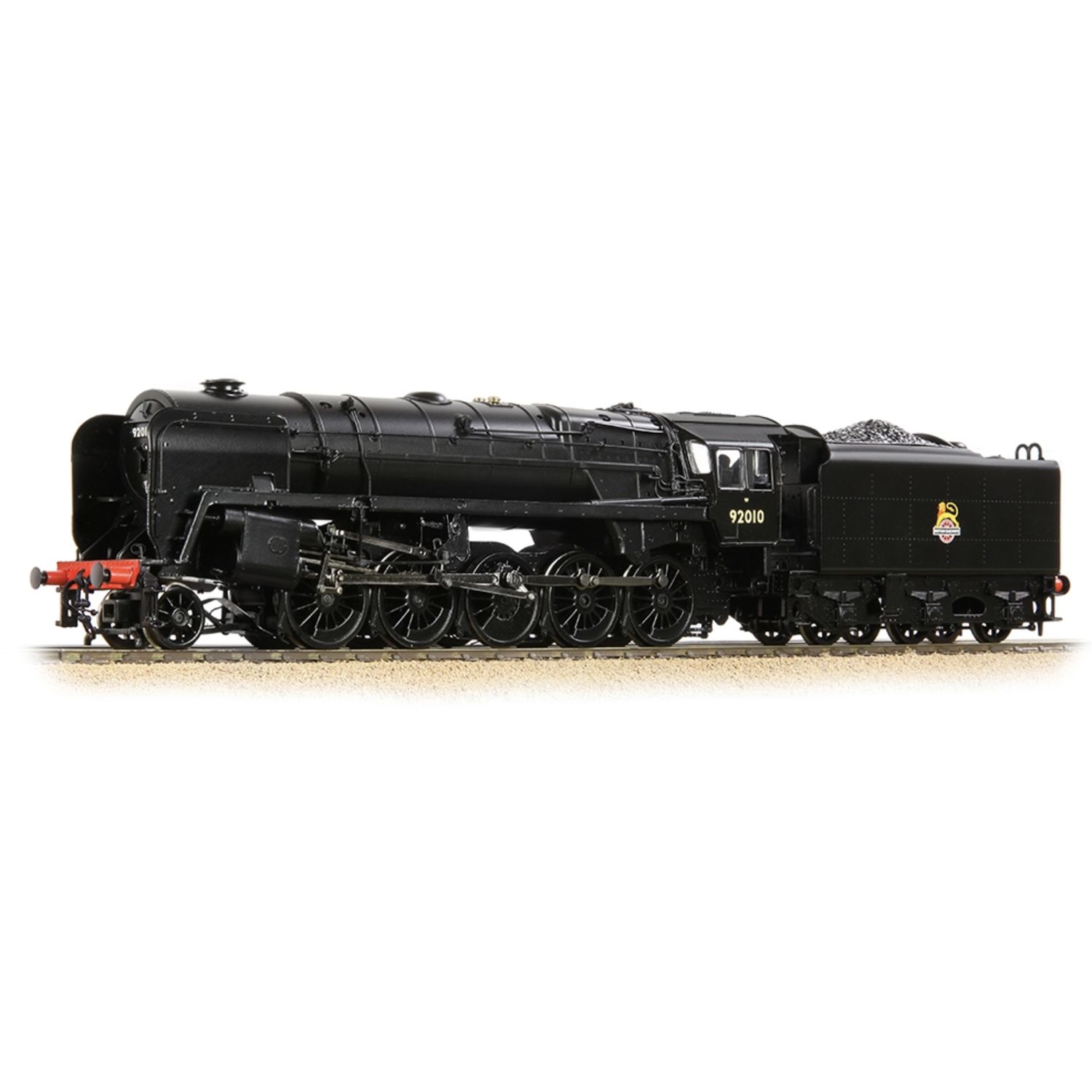 32-852B OO Gauge BR Standard 9F with BR1F Tender 92010 BR Black (Early Emblem)
