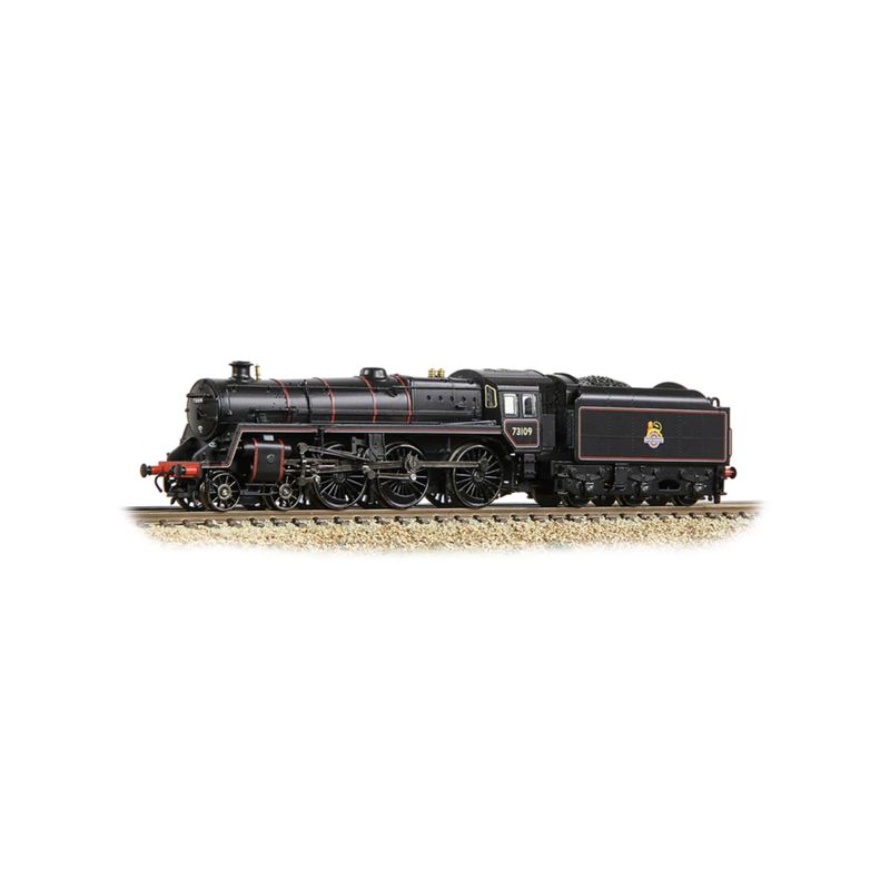 372-727A N Gauge BR Standard 5MT with BR1B Tender 73109 BR Lined Black