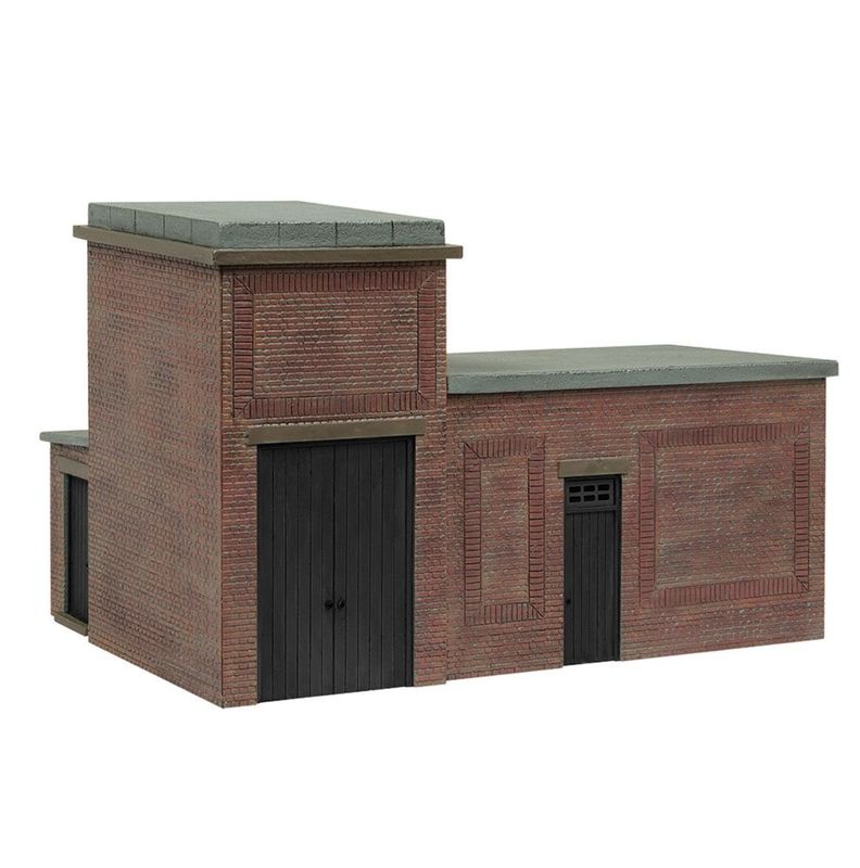 44-0181B OO Gauge Lineside Brick Substation Black