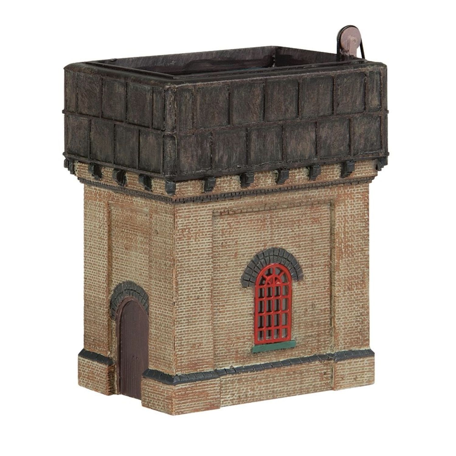 42-0003R N Gauge Brick Base Water Tower Red