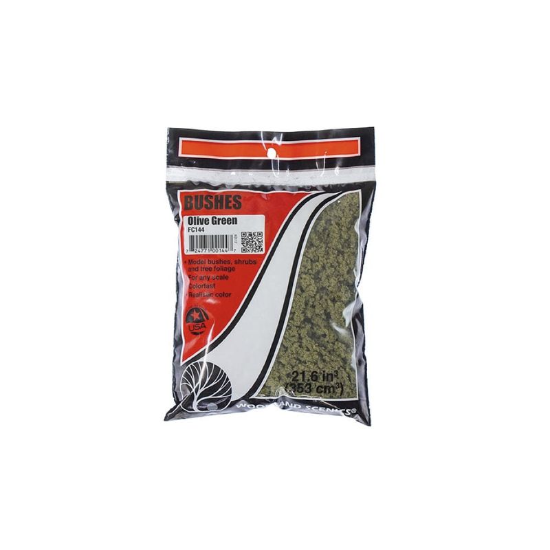 FC144 Woodland Scenics Bushes Olive Green