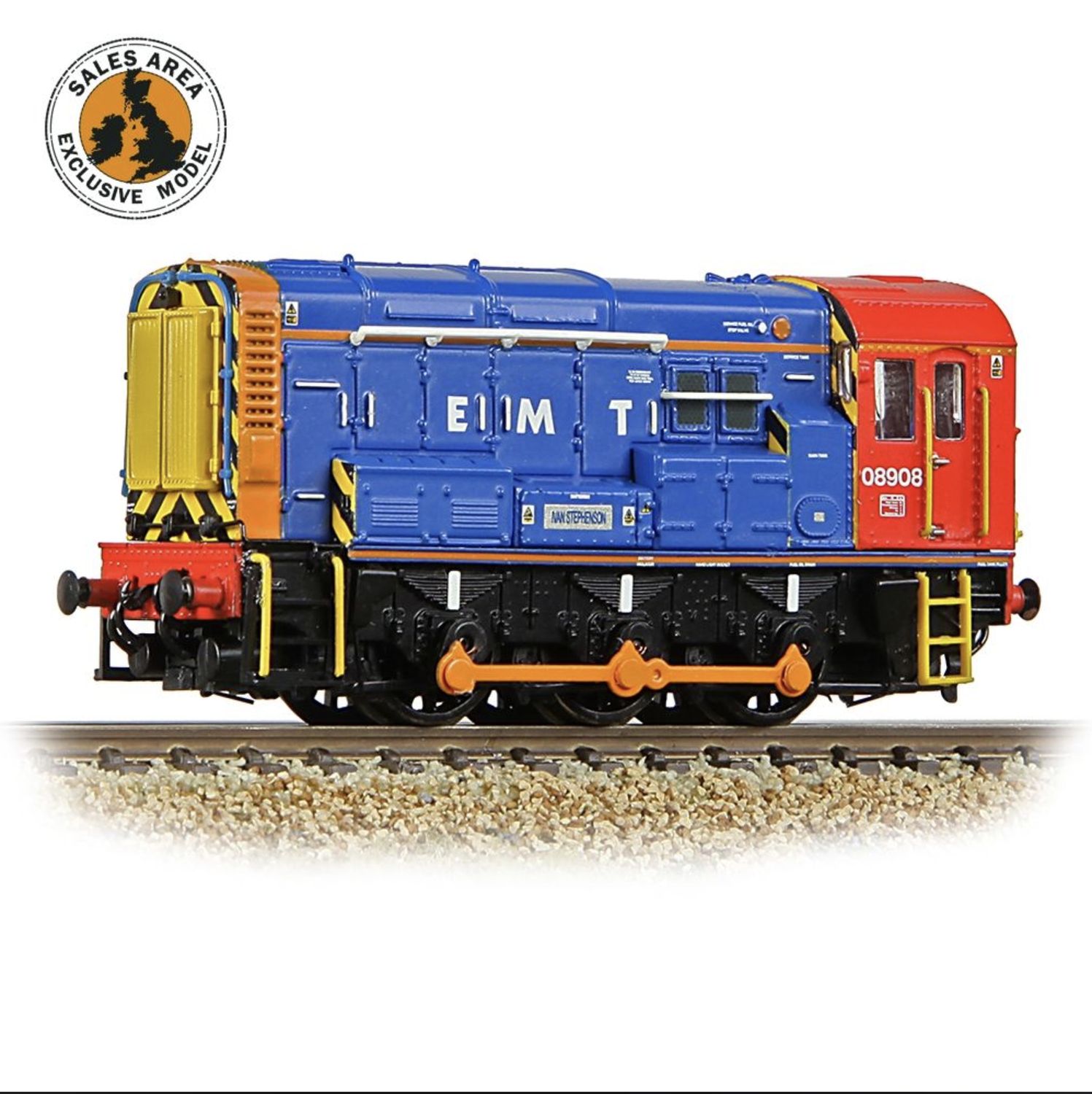 371-016SD N Gauge Class 08 08908 East Midlands Trains