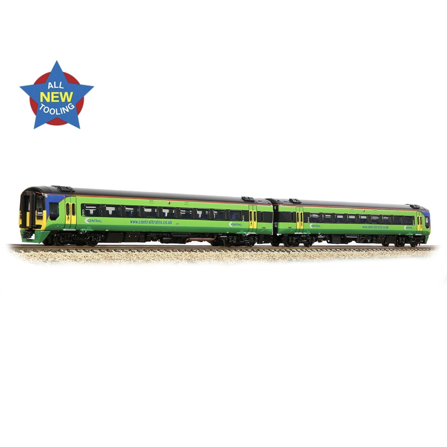 371-862 N Gauge Class 158 2-Car DMU 158856 Central Trains