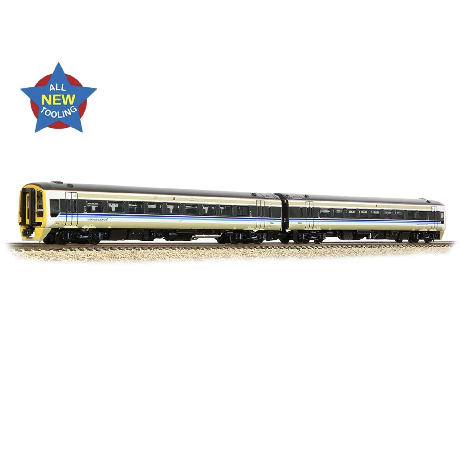371-850 N Gauge Class 158 2-Car DMU 158849 BR Regional Railways