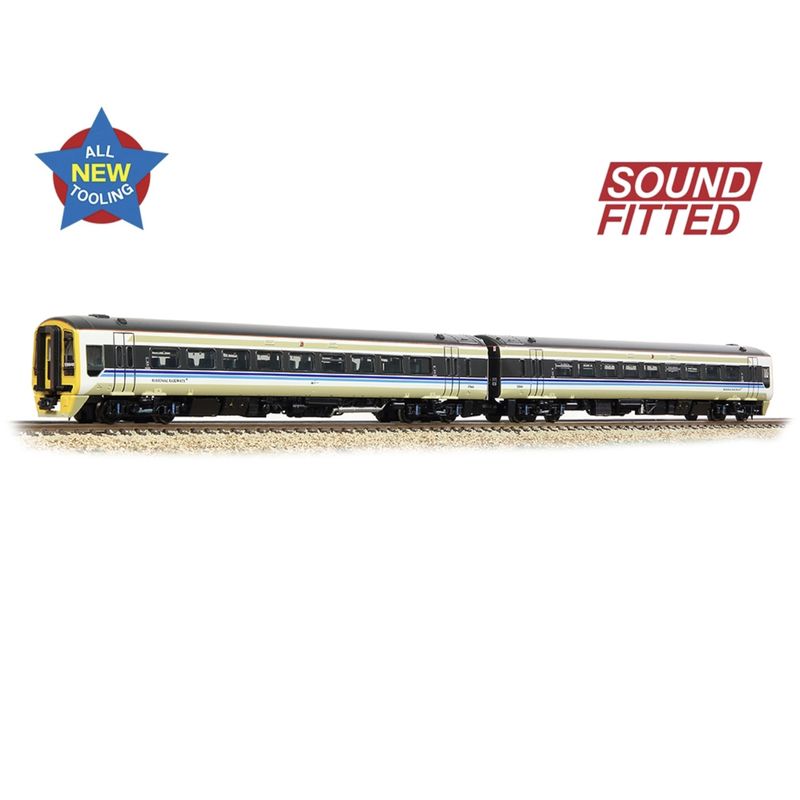 371-850SF N Gauge Class 158 2-Car DMU 158849 BR Regional Railways Sound Fitted