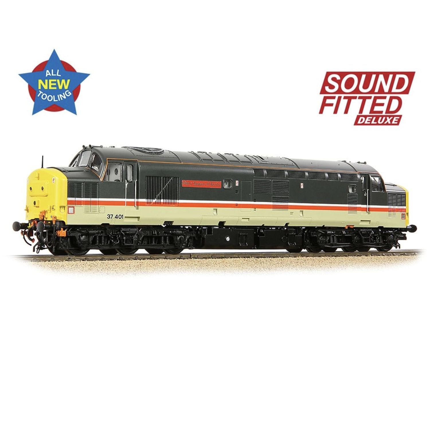 35-336SFX OO Gauge Class 37/4 Refurbished 37401 &#39;Mary Queen of Scots&#39; BR IC (Mainline) Sound Fitted