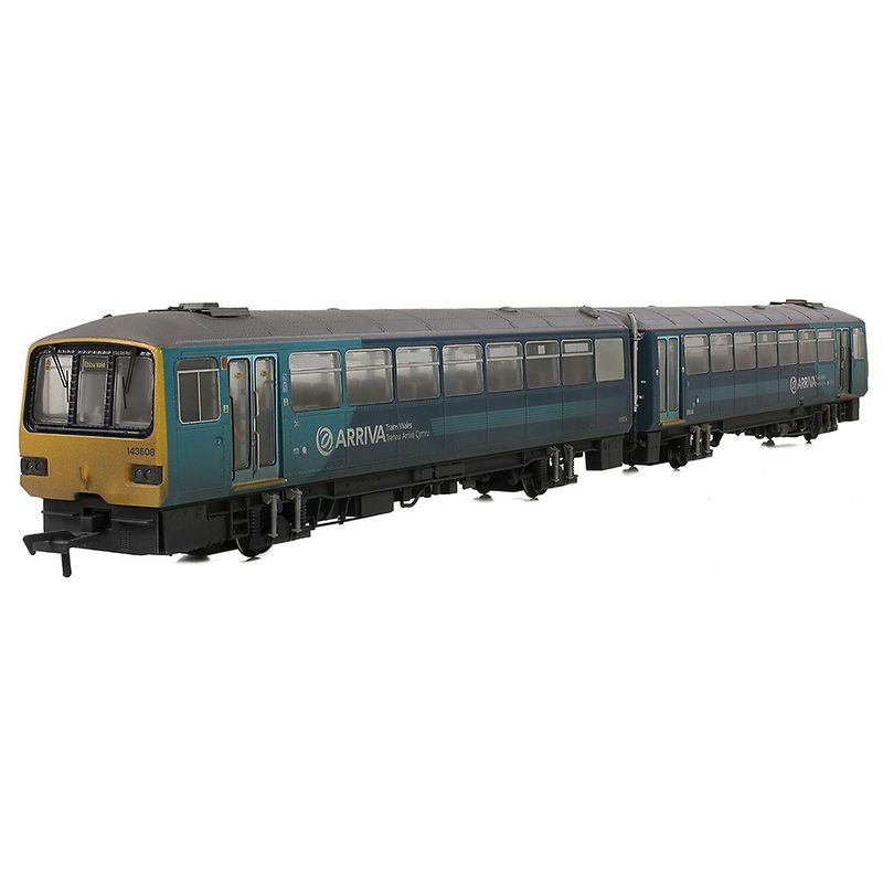 E83024 OO Gauge E83024 Class 143 2-Car DMU 143608 Arriva Trains Wales (Revised) (Weathered)