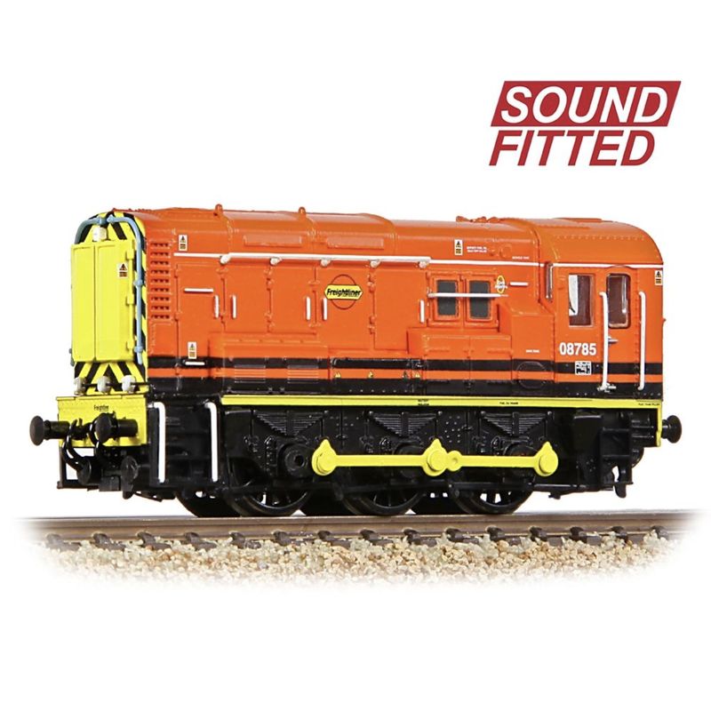 371-018ASF N Gauge Class 08 08785 Freightliner G&amp;W Sound Fitted