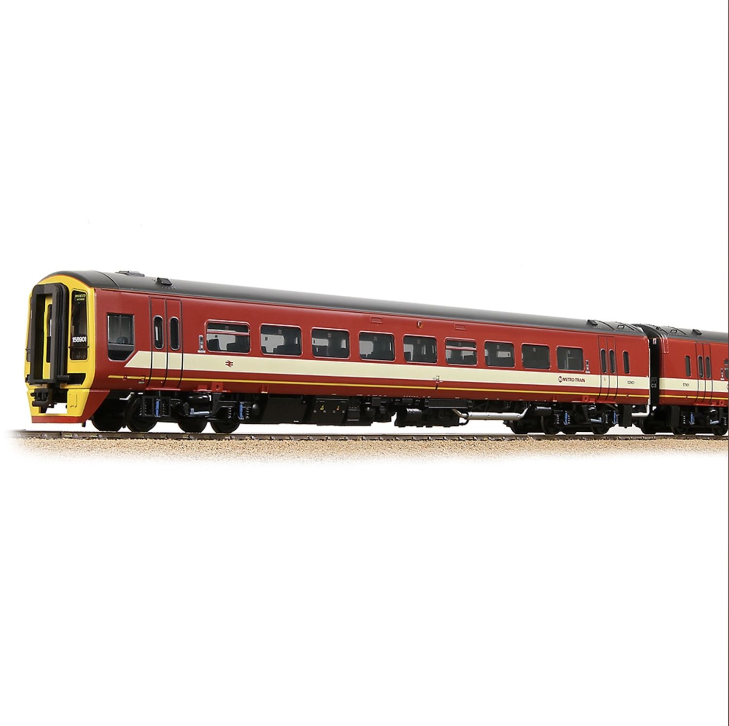 31-502A OO Gauge Class 158 2-Car DMU 158901 BR WYPTE Metro