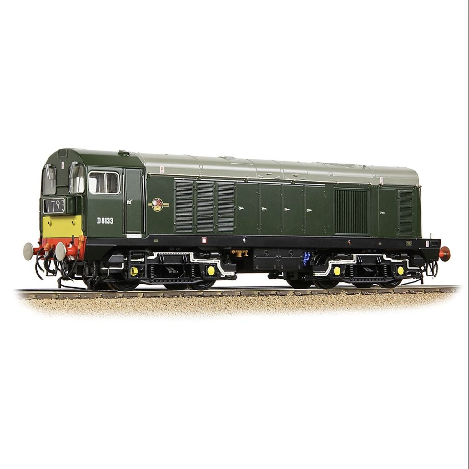 35-353 OO Gauge Class 20/0 Headcode Box D8133 BR Green (Small Yellow Panels)