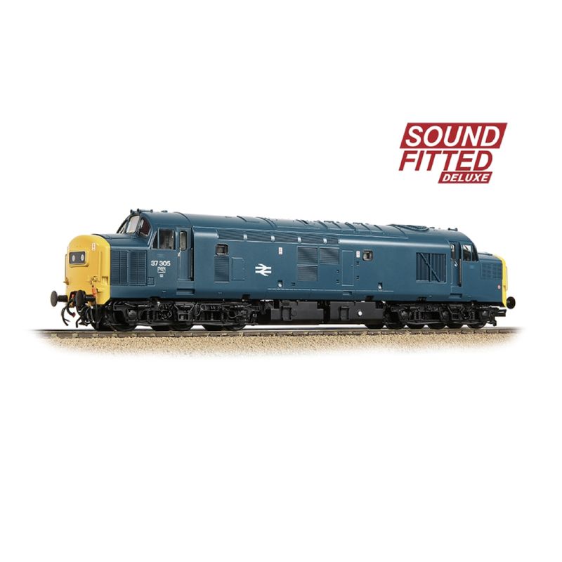 35-303SFX OO Gauge Class 37/0 Centre Headcode 37305 BR Blue