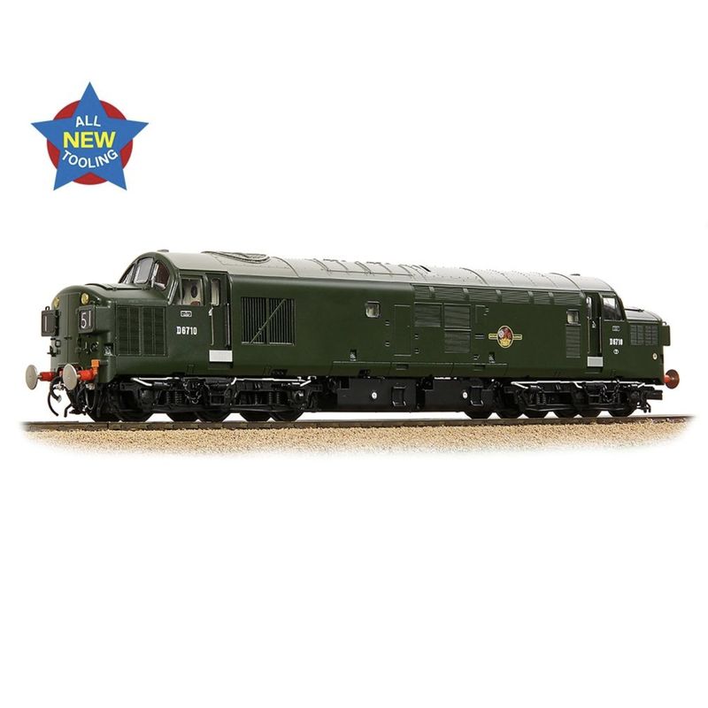 35-302 OO Gauge Class 37/0 Split Headcode D6710 BR Green (Late Crest)