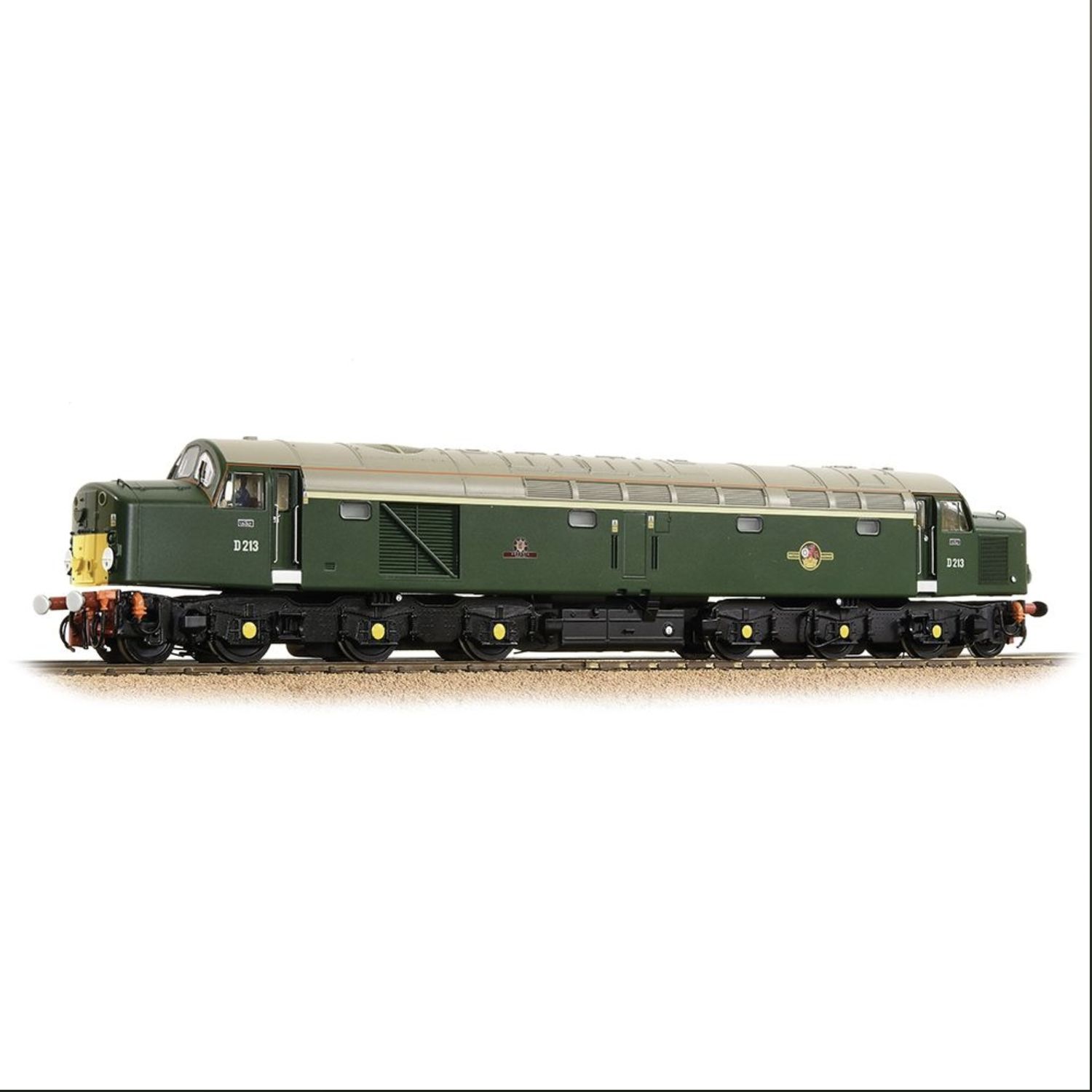 32-487 OO Gauge Class 40 Disc Headcode D213 &#39;Andania&#39; BR Green (Small Yellow Panels)