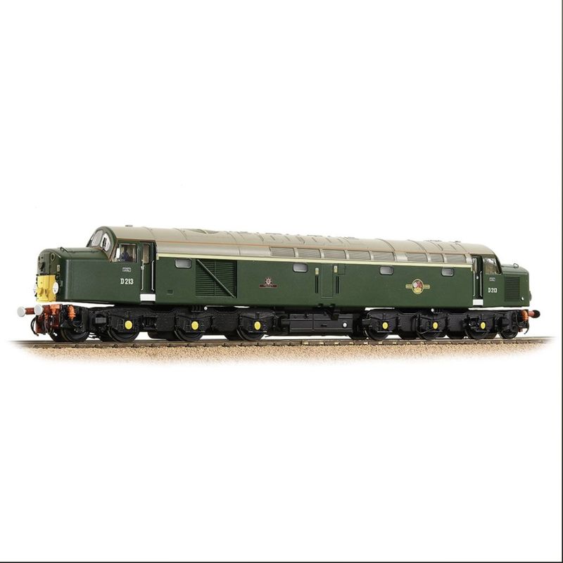 32-487 OO Gauge Class 40 Disc Headcode D213 &#39;Andania&#39; BR Green (Small Yellow Panels)