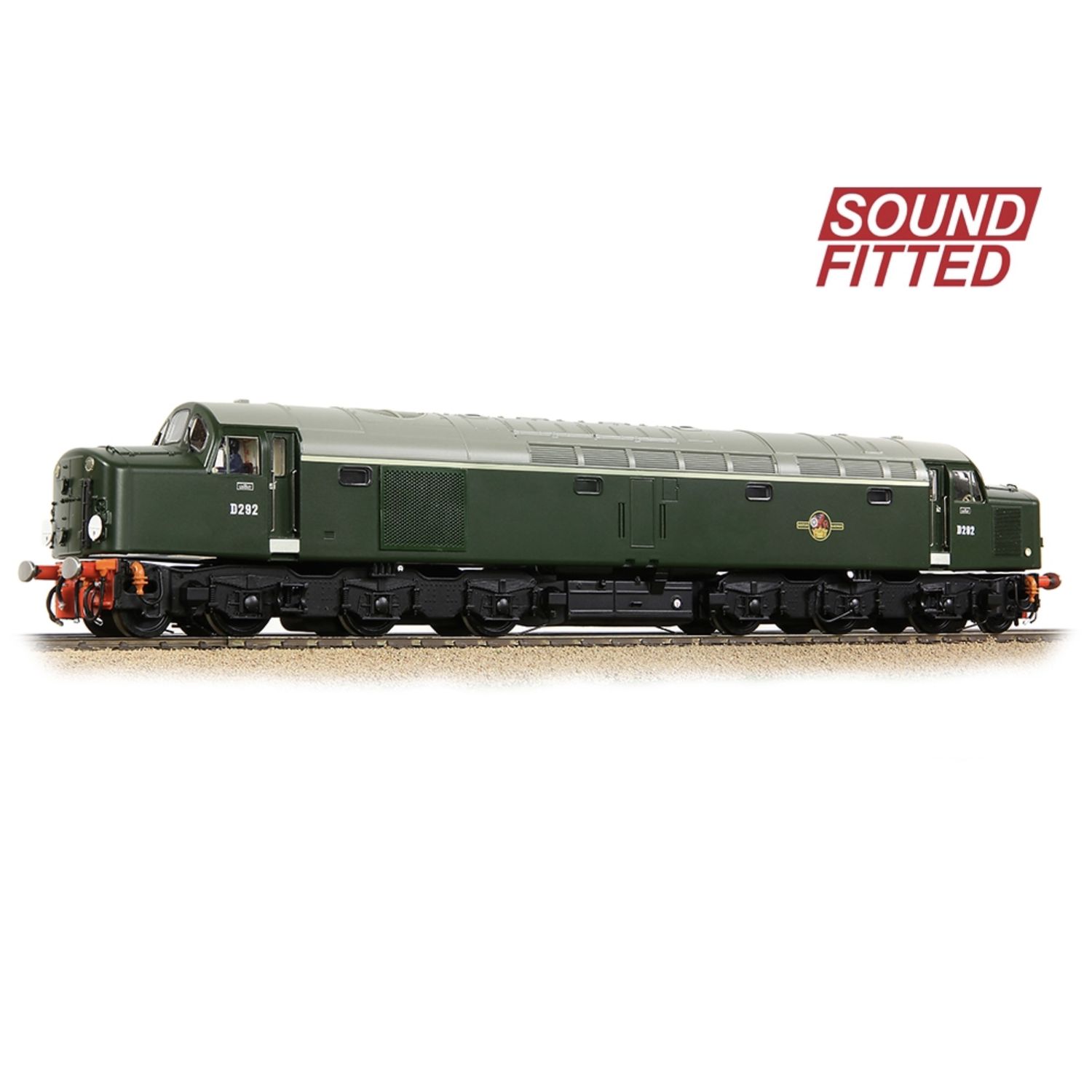OO Gauge Class 40 Disc Headcode D292 BR Green (Late Crest) (Sound Fitted)