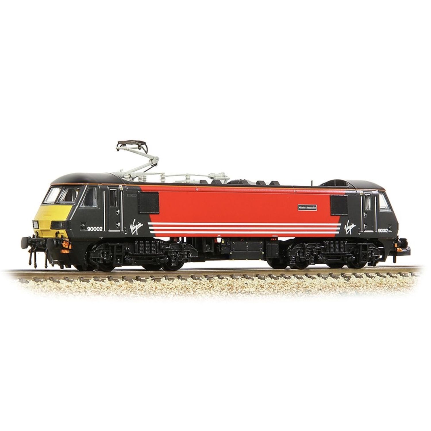 371-783A N Gauge Class 90/0 90002 &#39;Mission: Impossible&#39; Virgin Trains (Original)