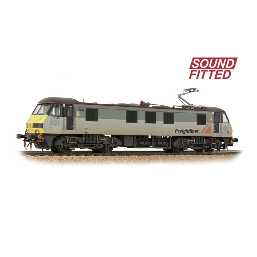 Bachmann 32-620SF OO Gauge 32-620SF Class 90 90048 Freightliner Grey (Sound Fitt img