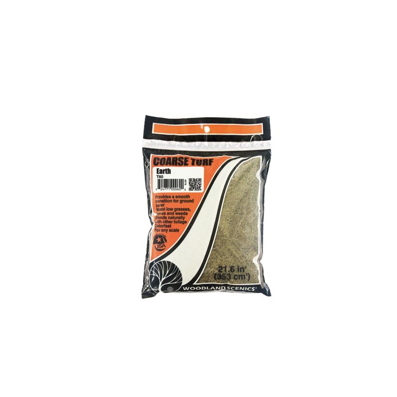 T60 Woodland Scenics Coarse Turf Earth