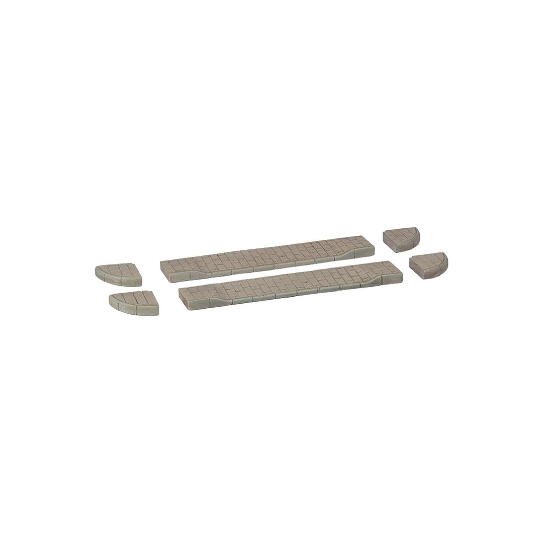Graham Farish 42-564 N Gauge Corner Pavements & Drop Kerbs Pre-Built img