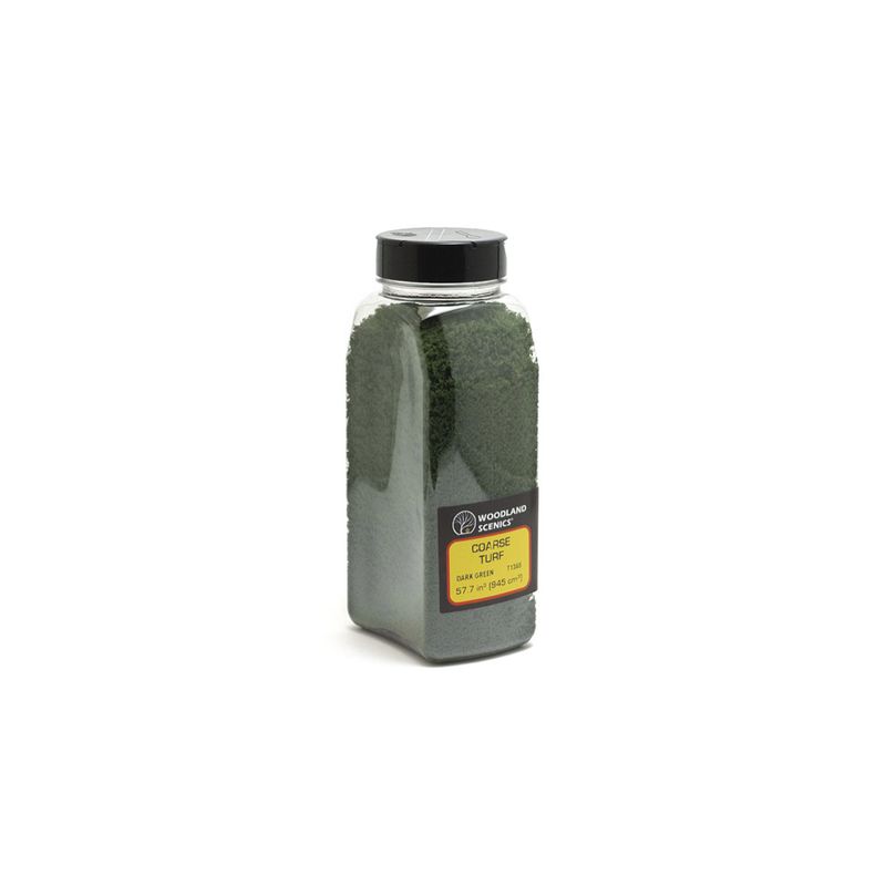 T1365 Woodland Scenics Coarse Turf Dark Green