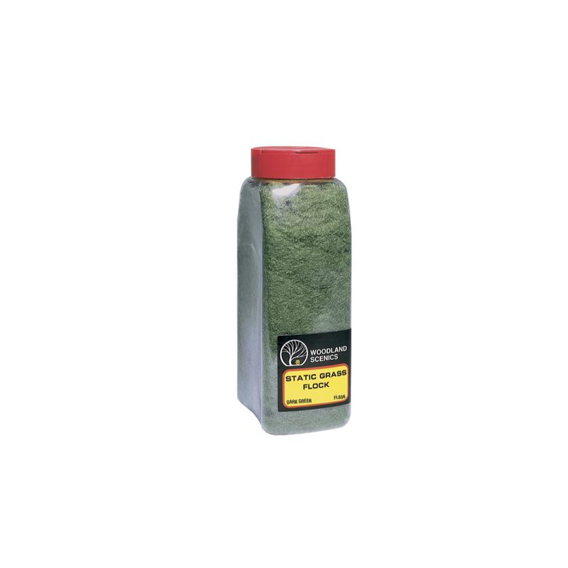 FL636 Static Grass Flock Dark Green