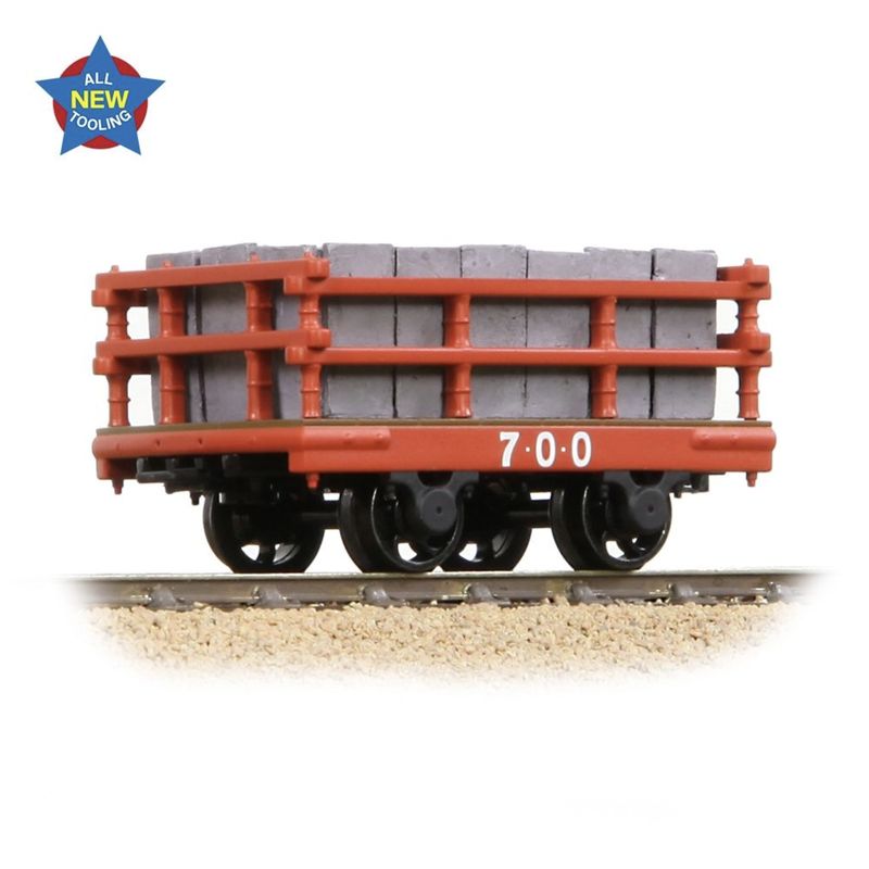 73-028 NG7 73-028 NG7 Dinorwic Slate Wagon with sides Red [WL]