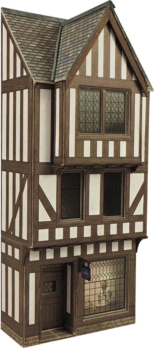 PO421 LOW RELIEF TIMBER FRAMED SHOP OO GAUGE