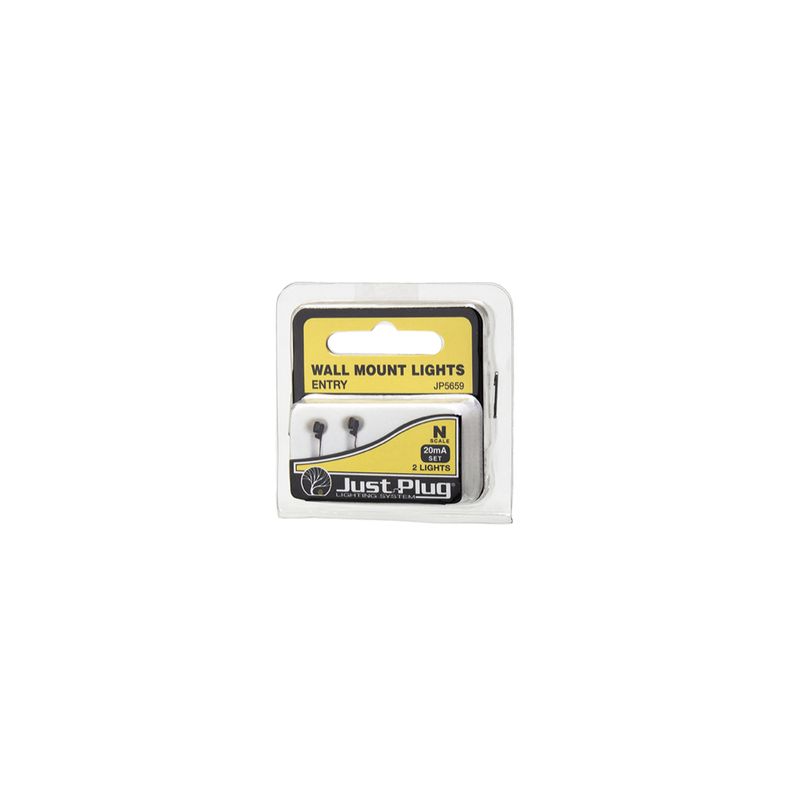 JP5659 Woodland Scenics Just Plug N Gauge Entry Wall Mount Lights