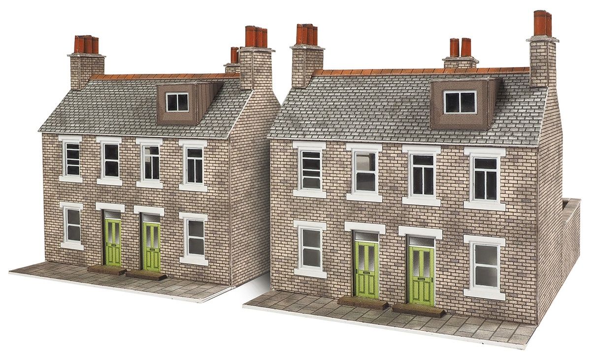 PN104 TERRACED HOUSES - STONE N GAUGE