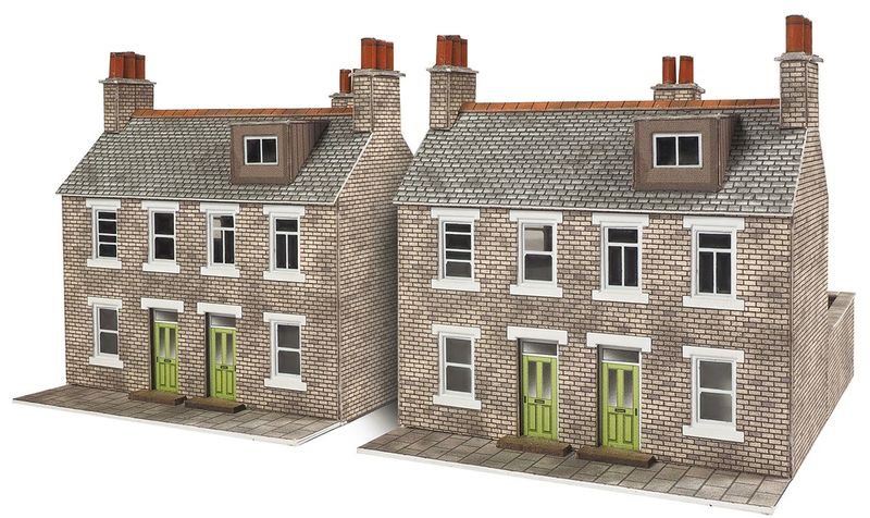 PN104 TERRACED HOUSES - STONE N GAUGE