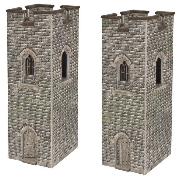 PN192 CASTLE WATCH TOWERS (PAIR) N GAUGE