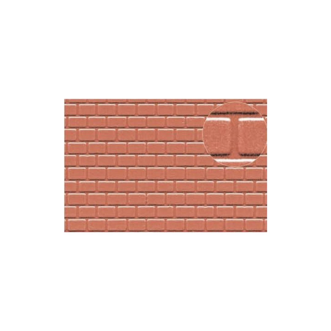 0425 Slaters Plastikard 4mm Roofing Tile Red
