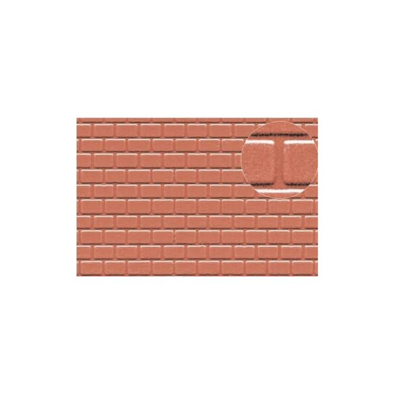 0425 Slaters Plastikard 4mm Roofing Tile Red