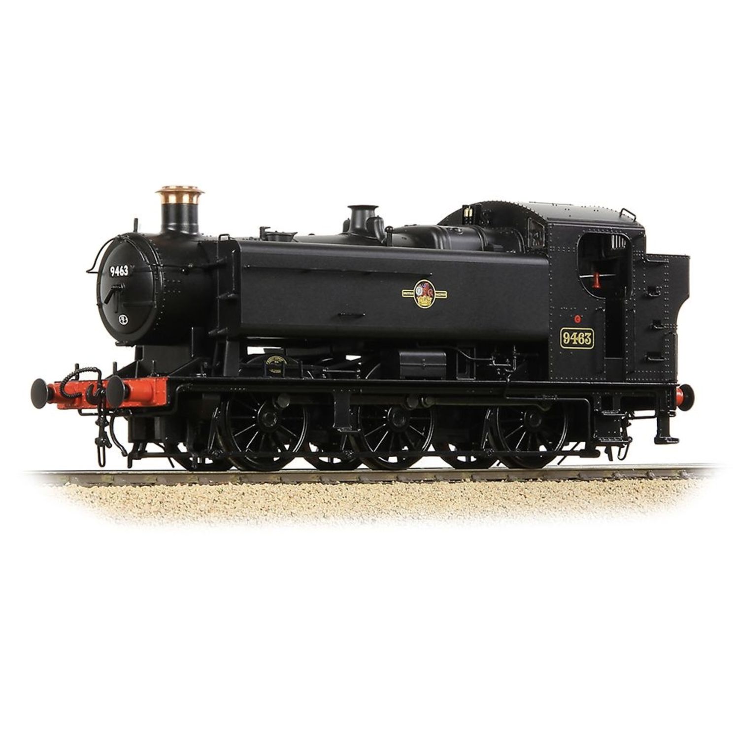 35-027A Bachmann OO Gauge GWR 94XX Pannier Tank 9463 BR Black (Late Crest)