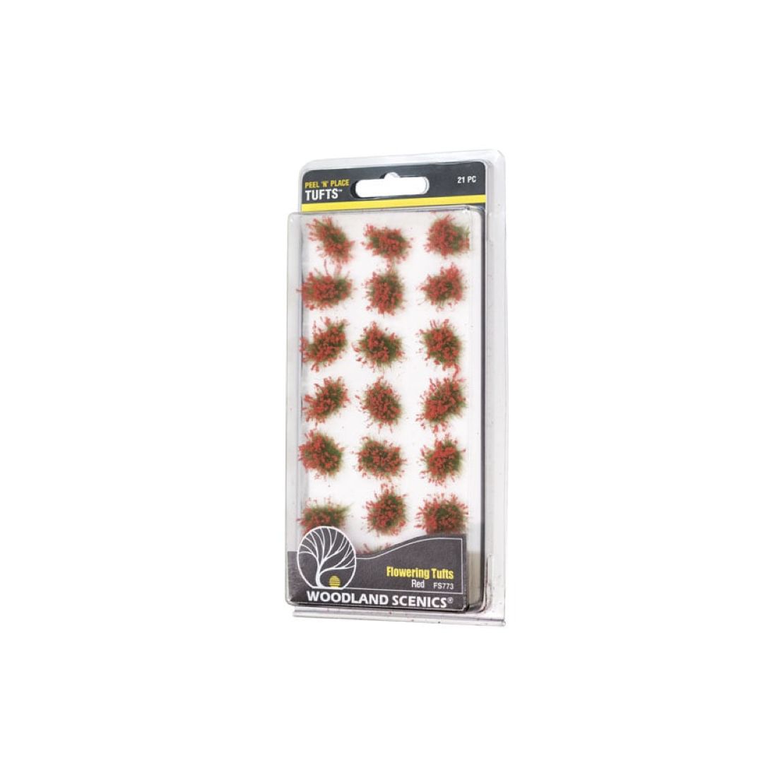 FS773 Woodland Scenics Red Flowering Tufts