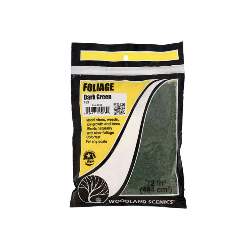 F53 Woodland Scenics Foliage Dark Green
