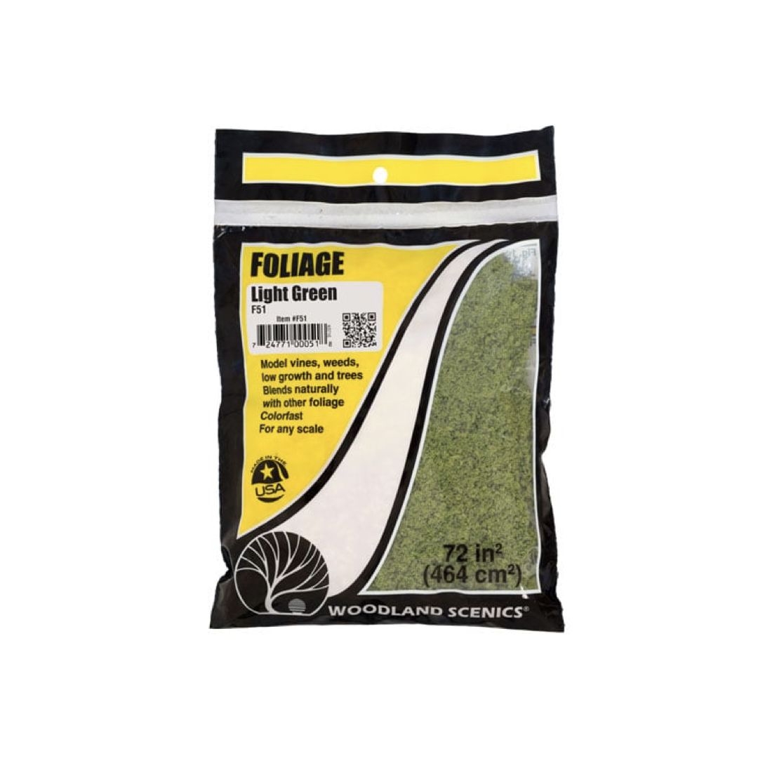 F51 Woodland Scenics Foliage Light Green