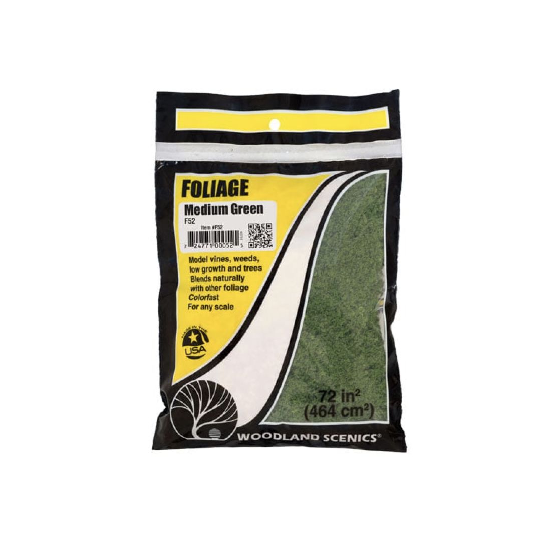 F52 Woodland Scenics Foliage Medium Green