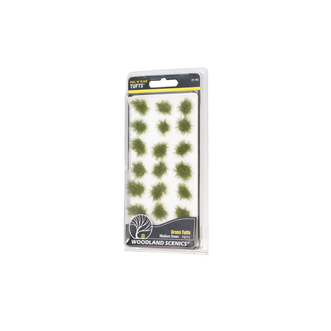 FS771 Woodland Scenics Medium Green Grass Tufts img