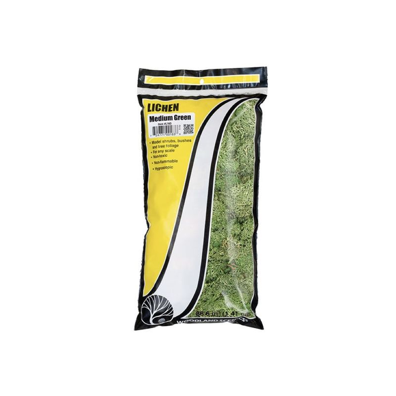 L163 Woodland Scenics Lichen Medium Green