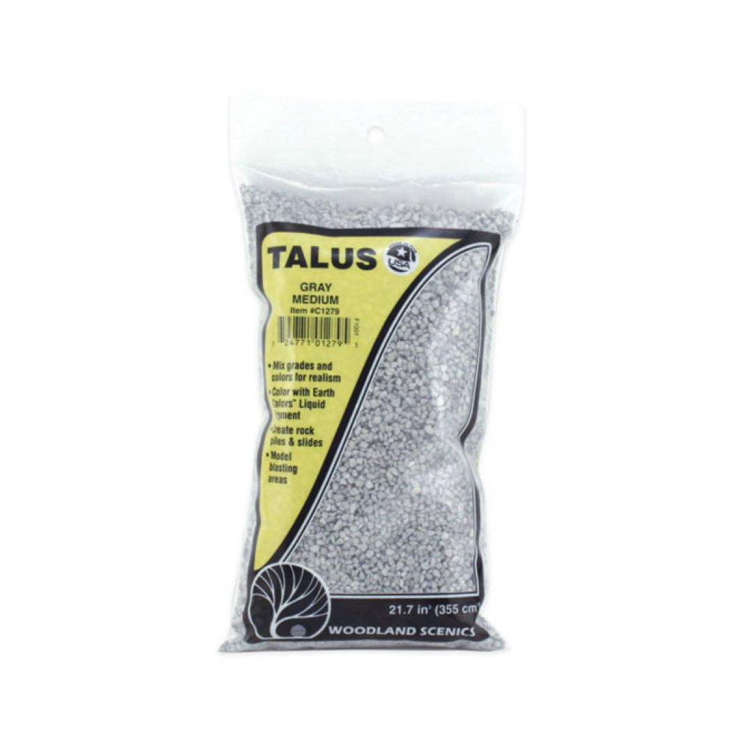 C1279 Woodland Scenics  Medium Gray Talus