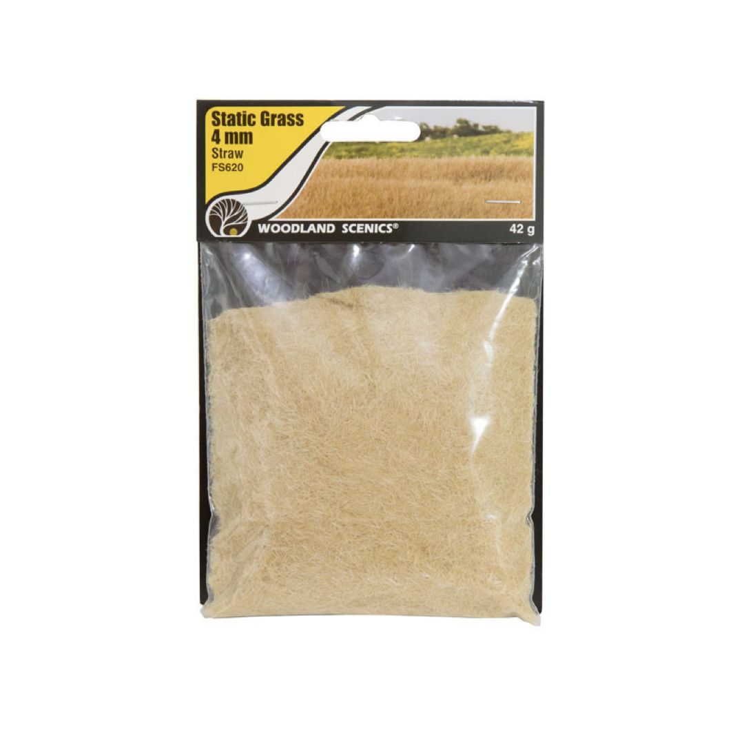 FS620 Woodland Scenics Static Grass 4mm Straw