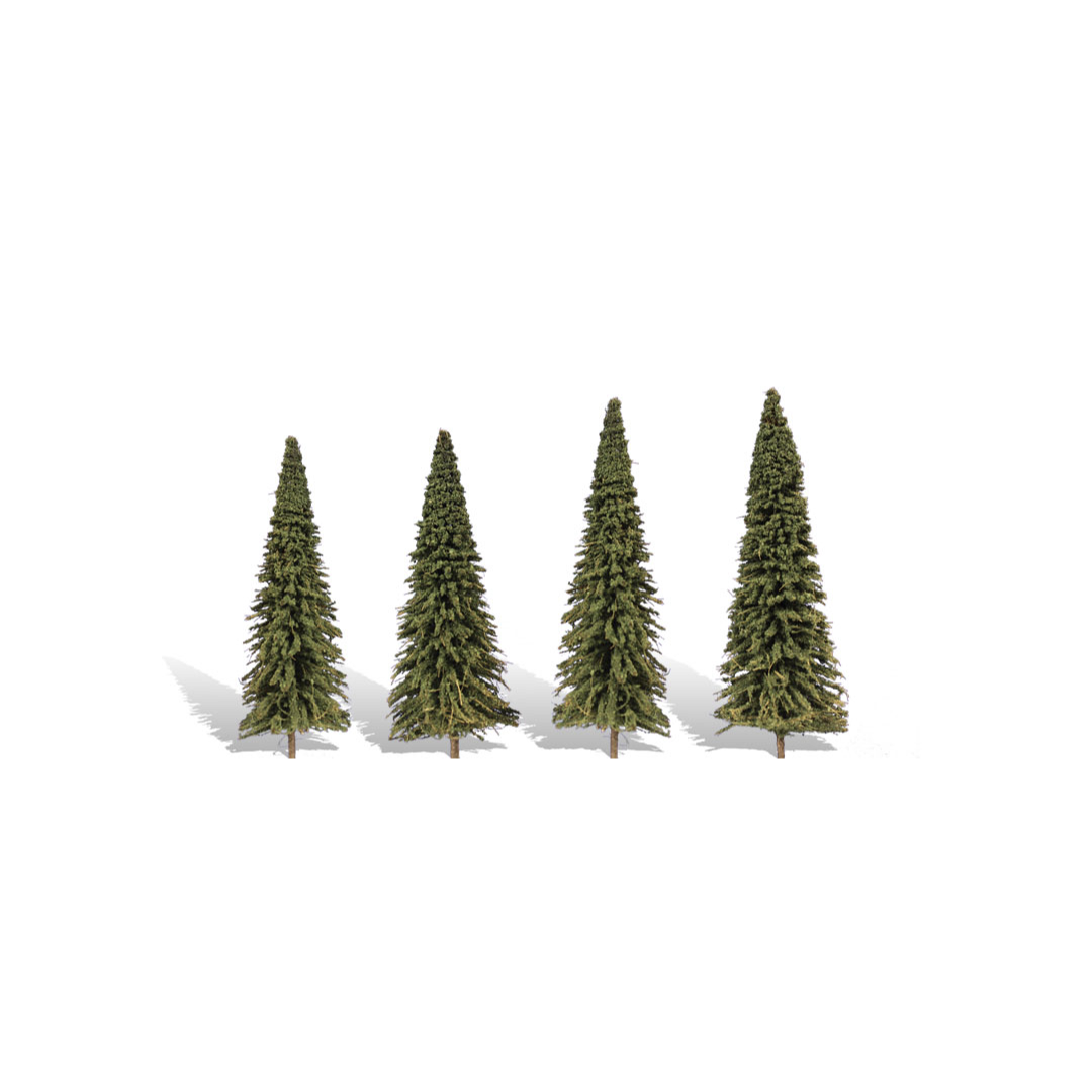 TR3569 Woodland Scenics Blue Needle Trees (4 Pack) img